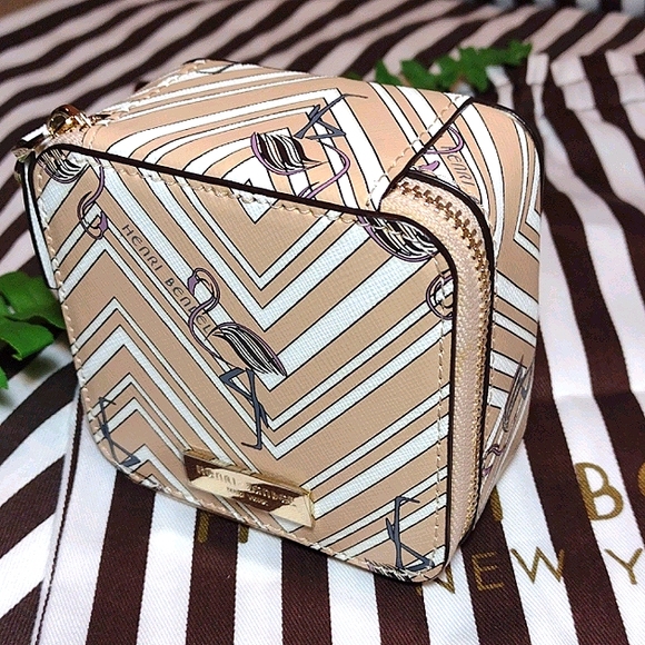 Rare Henri Bendel Flamingo travel jewelry case - Picture 10 of 10